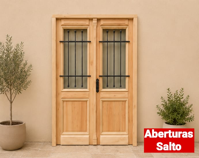 foto puerta doble colonial